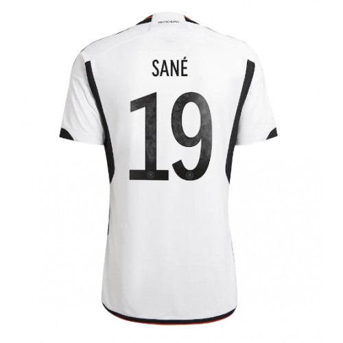Germany Leroy Sane #19 Replica Home Stadium Shirt World Cup 2022 Short Sleeve